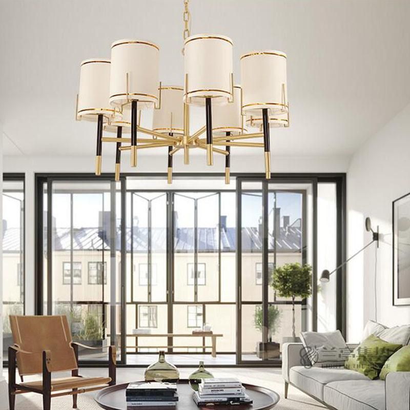 Modern American Country Living Room Bedroom Dining Room Copper Pendant Lighting