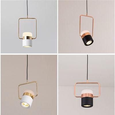 Nordic Simple Rose Gold Long Bar Restaurant Chandelier Hotel Light Luxury Personality Creative Round Bar LED Line Pendant Light