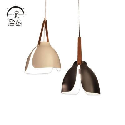 Modern Home Aluminium Open Leather Belt Pendant Lights