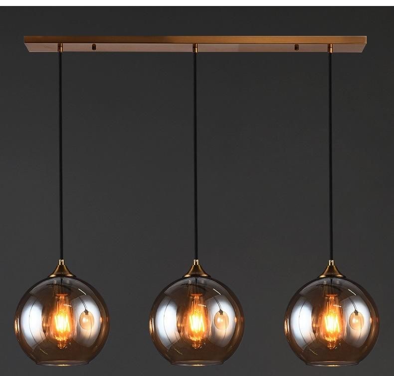 Factory Price LED Ball Glass Hanging Lamp Pendant Lighting for Hotel, Apartment, Wine Bar Zf-Cl-061