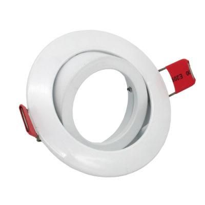 MR16 GU10 LED Lighting Recessed Round White Tilt Spot Light Frame (LT1212)