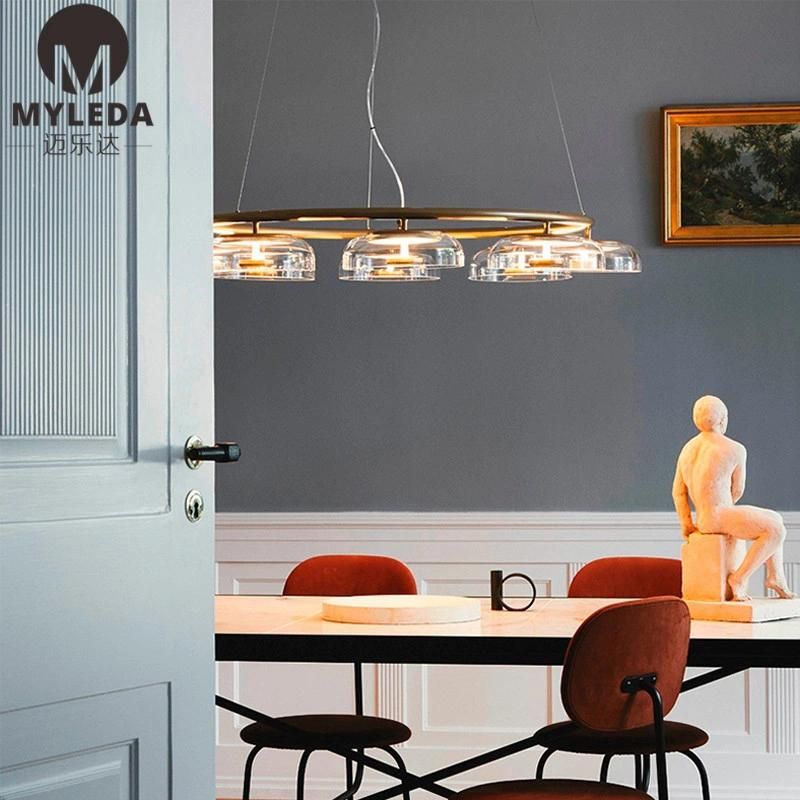Hotel Simple Modern Glass Pendant Light