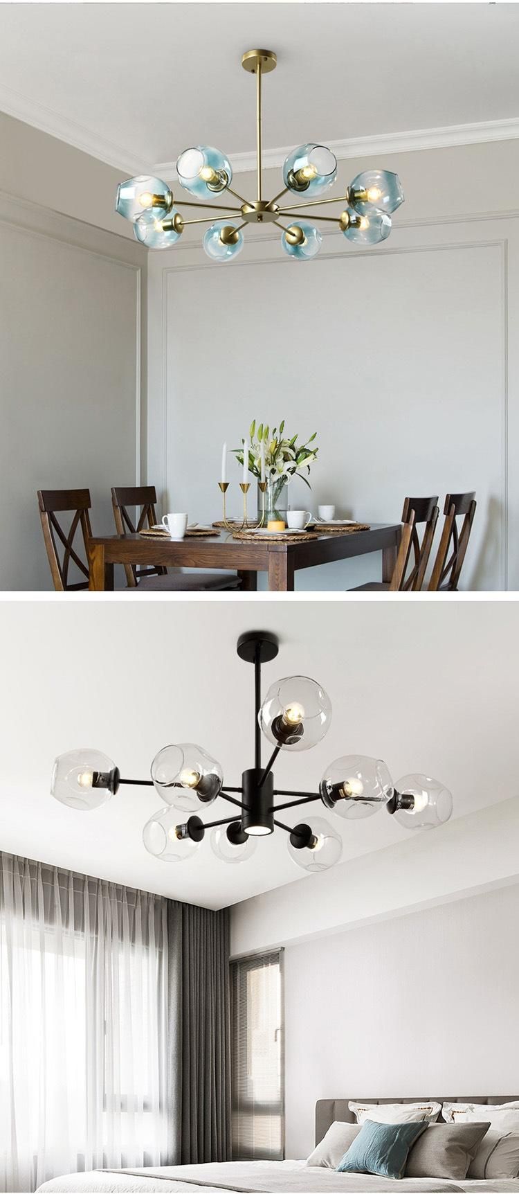Indoor Modern Pendant Light Iron Retro Loft Pendant Lamp Metal Hanging Restaurant Lighting for Living Room Decoration