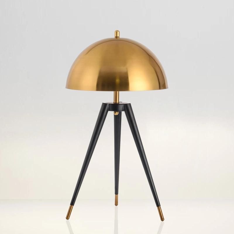 UL cUL Table Light Metal Bedside Tripod Table Lamp Mushroom Hotel Modern Portable Desk Lamp Home Luxury Fancy Designer Light Iron LED Tripod Stand Floor Lamp