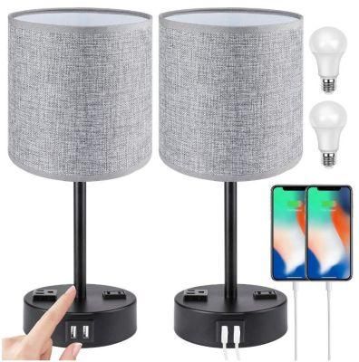 Italian Simple Creative USB Charging Port Hotel Nordic Bedside Modern Luxury LED Table Lamp