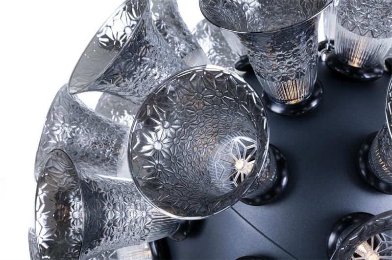 2022 Ceiling Lamp Trumpet Crystal Ball Hanging Fixture Modern Corridor Light Chandeliers Ceiling Luxury Crystal Chandelier