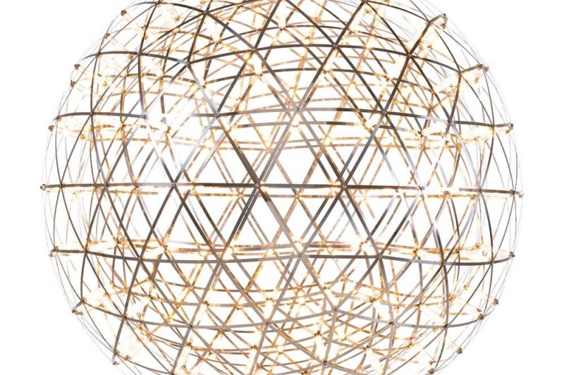 Modern Home Fashion Nice Gift Decorative Star Burst Stainless Steel Ball LED Table Lamp and LED Pendant Light for Bedroom