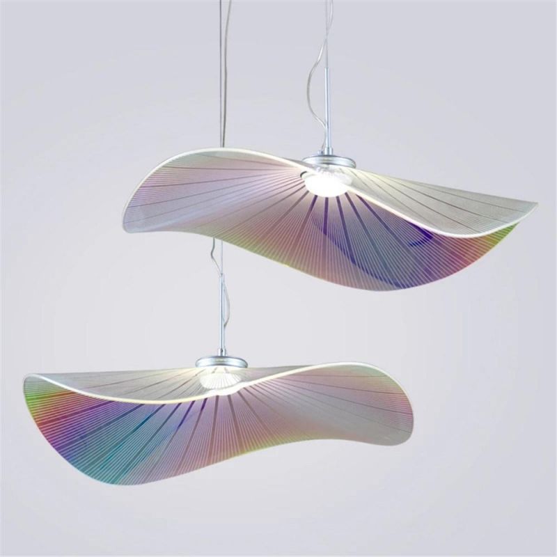 Simple Modern Transparent Colorful Acrylic Pendant Light Nordic Restaurant Kitchen Hanging Lamps Living Room Home Decor Hanglamp