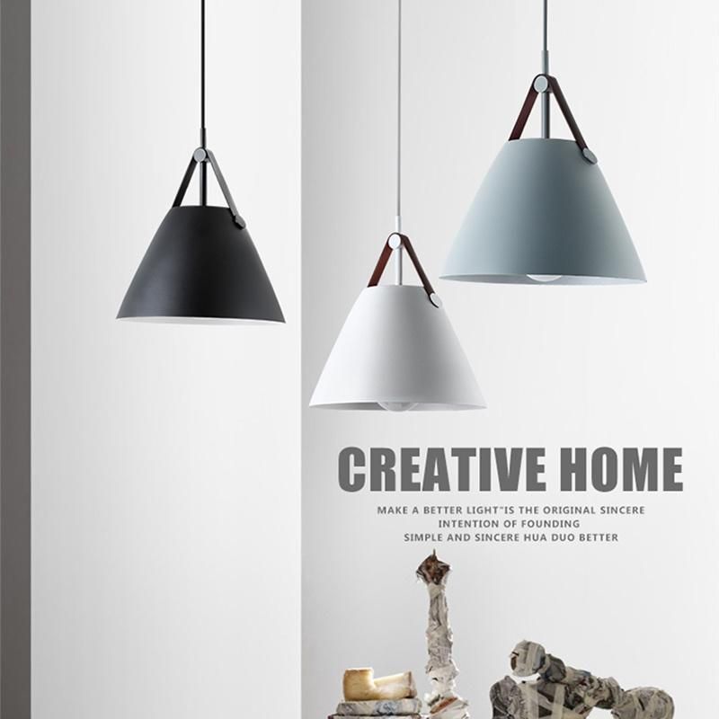 Vintage Pendant Light Coffee Petronilla Strapped Cone Contemporary Pendant Light (WH-AP-336)