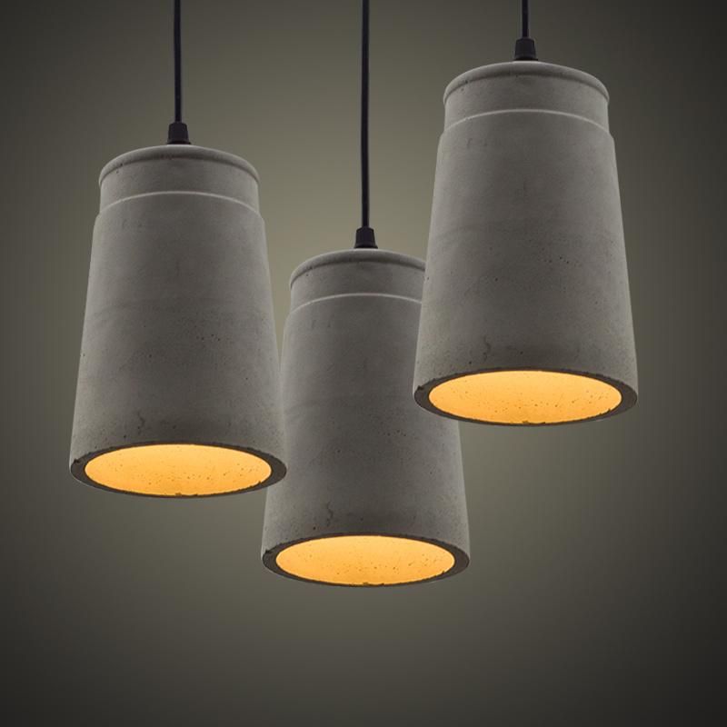 American Design Pendant Light Decorative Ulla Scandinavian Concrete Geometric Pendant Light (WH-AP-310)