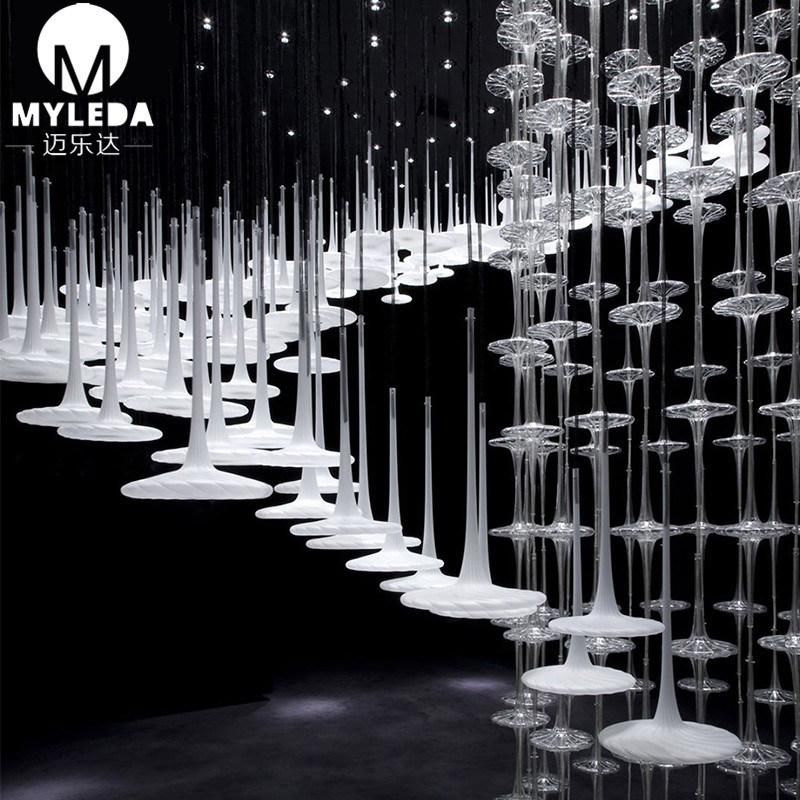 Hanging Suspension Glass Chandelier Lighting for Hotel Lobby