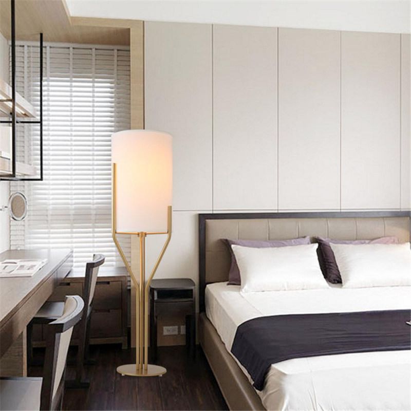 Hotel Project Modern Standing Lighting Floor Lamp with Fabric Shade