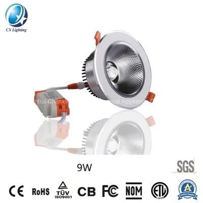 220V 240V Input 7W Dtw D2w Germany Standard 2700K Dim to Warm Dim2warm Dim 2 Warm Slim Dimmable LED Downlight