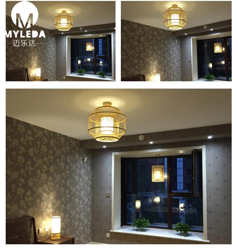 Modern Style Wood Pattern Decoration Pendant Lights for Home, Bar, Living Room, Dining Room