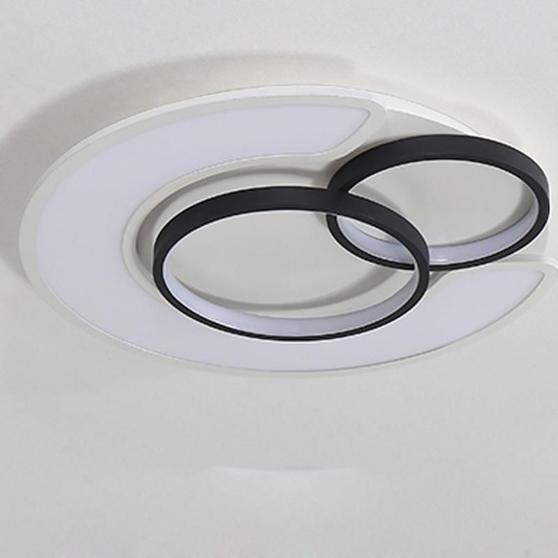 Simple Round Ceiling Lamp Warm Bedroom Light Creative Childrenroom Lamp LED
