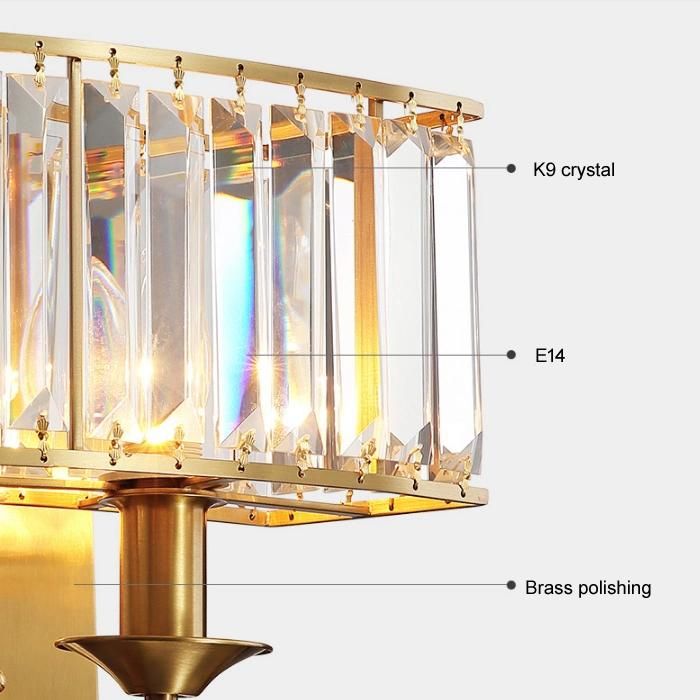 K9 Crystal Hotel Bedroom Wall Light