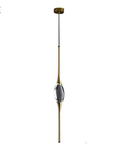 Nordic Crystal Pendant Lights Black / Golden Plated Rod Light with Shiny Suspension Lamp LED Pendant Lamp (WH-AP-181)