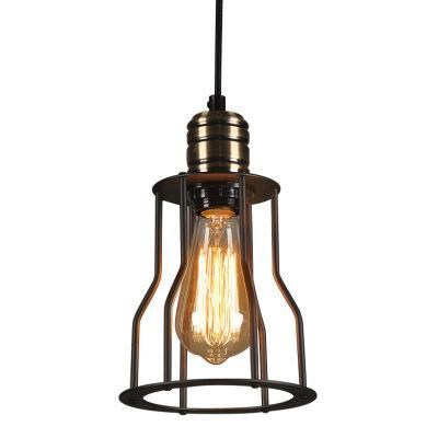 Multi-Head Chandelier Modern Pendant Light Iron Cage Industrial Bird Cage Creative Pendant Lamp