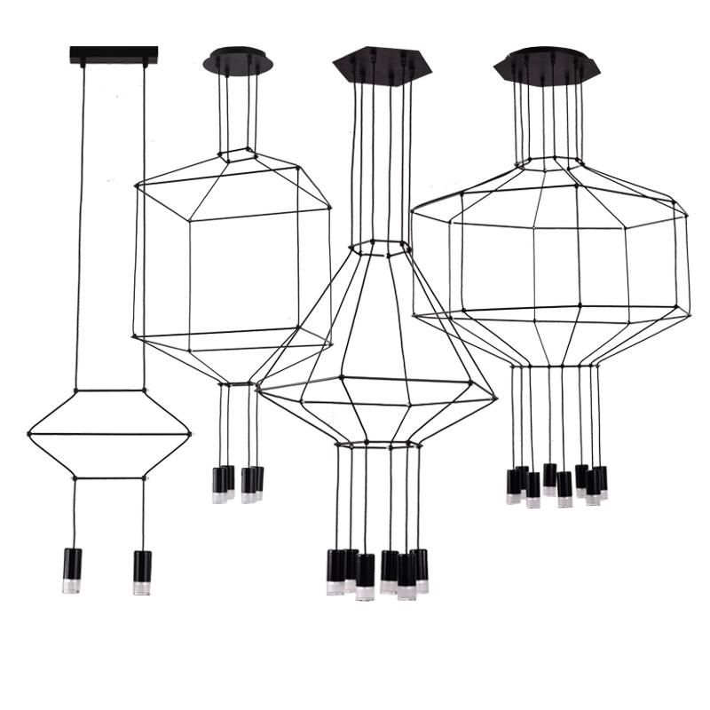 Modern Long Hanging Suspended Pendant Light Fixture for Kitchen Dining Room (WH-AP-62)