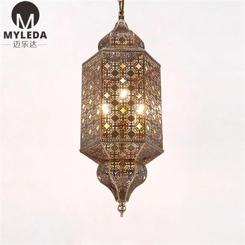 Brass Moroccan Decorative Bar Pendant Light