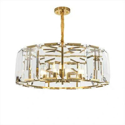 Post Modern Sqaure Crystal Chandelier Pendant Light for Hotel, Living Room Bedroom, Restaurant