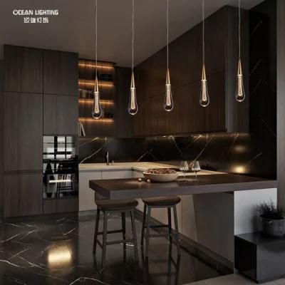 Ocean Lighting Dining Lamp Hanging Bubble Crystal Single Customized Drope Pendant Light
