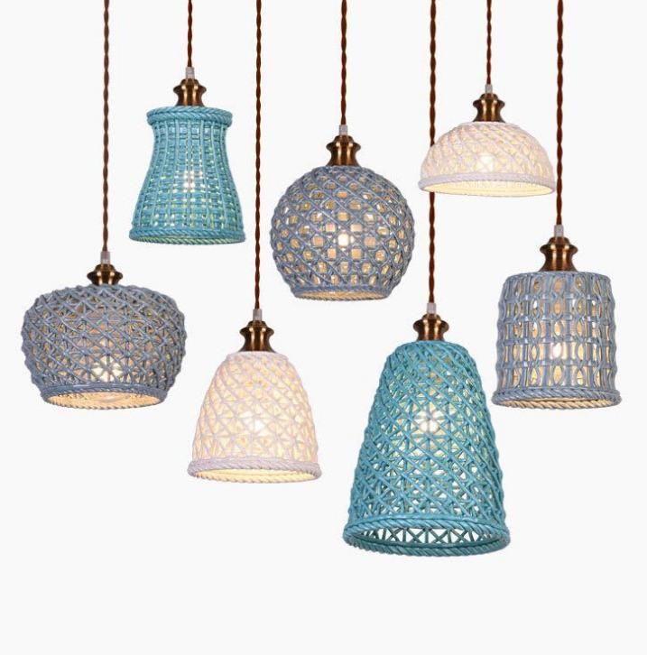 Wholesale Custom Morden Design Vintage Ceramic Woven Pendant Light