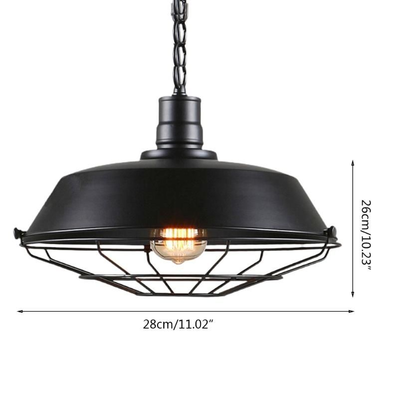 Loft Style Vintage Industrial Iron Pendant Light E27 for Salon Restaurant Bar Antique Pendant Light (WH-VP-78)