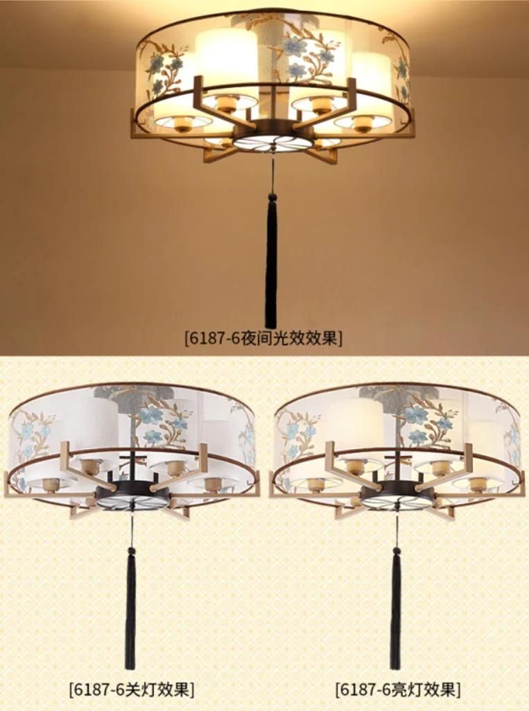 Zhongshan Factory China Style LED Panel Chandelier Pendant Lamp Ceiling Lights for Living Room