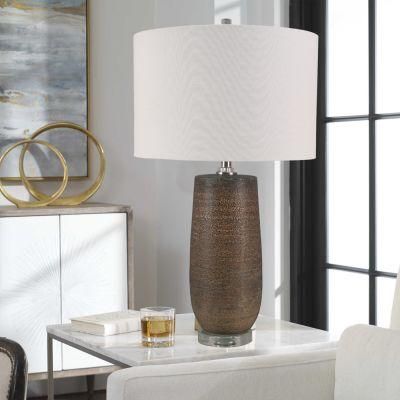 Wholesale Custom Glazed Wine Bottles Ceramic Light Unique Lamp Porcelain LED Lamp
