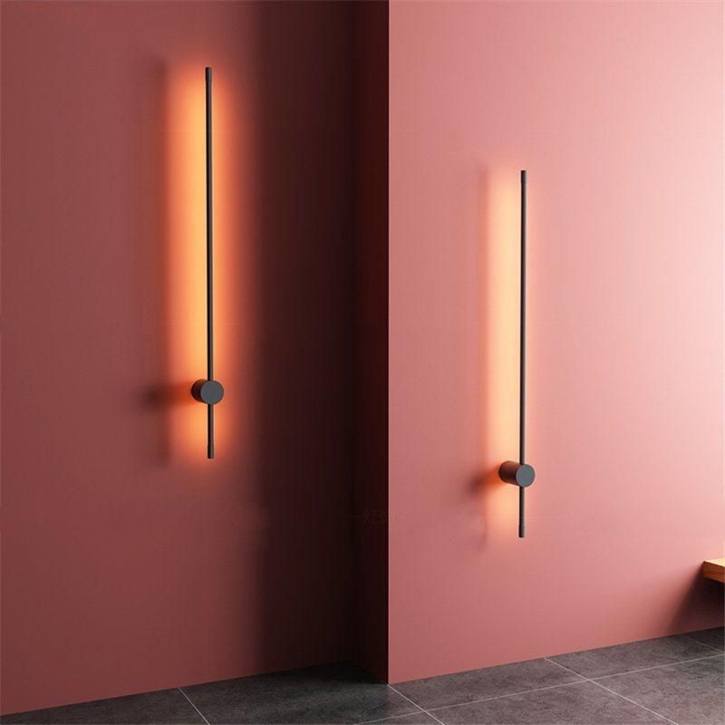 Simple Geometric Lines LED Wall Lamp Nordic Minimalist Living Room Home Decor Sofa Background Wall Light Bedroom Bedside Lamps