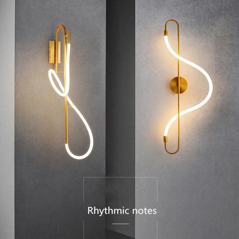 Modern LED Wall Lamp Bedroom Corridor Silicone LED Strip Wall Mount Bedside Wall Lamp (WH-OR-86)