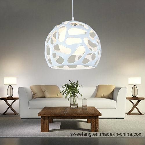 Modern White Poly Pendant Light Fitting Indoor Lighting Home Lamp for Restaurant Decoration
