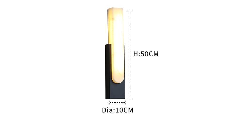 Hotel Villa Gate Pillar Outdoor Water Proof Stainless Steel Imitate Marble Lampshade Wall Lamps