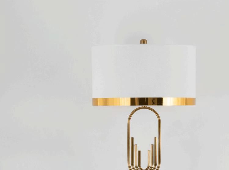 Creative U Shape Metal Tubular Floor Lamp Phnom Penh Lampshade Gold Floor Lamp (WH-MFL-24)