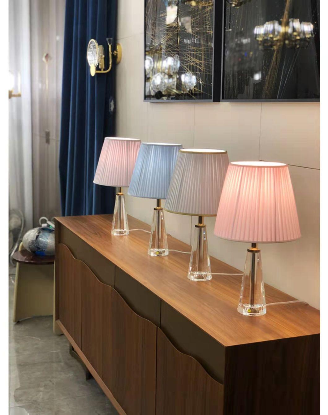 Simple Modern Light Luxury Romantic Master Bedroom Crystal Table Lamp Bedroom Bedside Mood Creative Fashion Ins Bedside Lamp