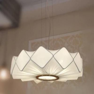 Nice White Fabric Shade Pendant Lighting for Home or Hotel