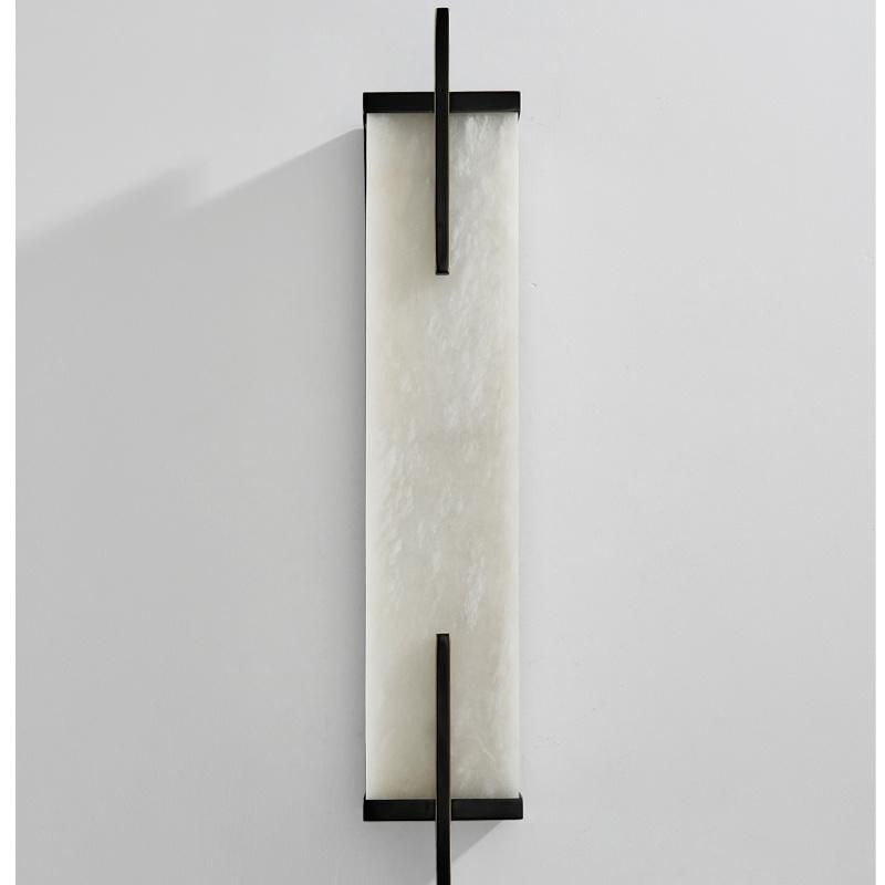 Marble Chinese Style Living Room Background Wall Light Corridor Light Luxury Copper Strip Wall Lamp