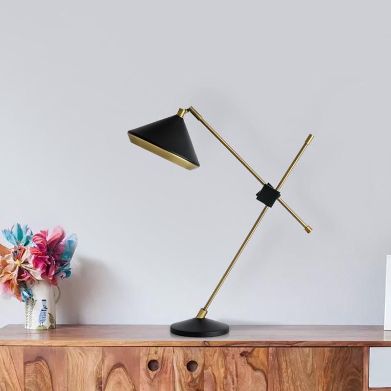 Nordic fashion Modern Table Lamp Study Bedroom Bed Iron Creative Adjustable Table Lamp