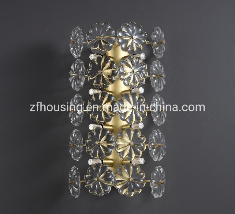 Postmodern Wall Lamp Living Room Crystal Lamp Corridor Light Star Hotel Simple Light Luxury Bedside Wall Lamp