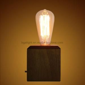 Retro Wooden 9405409000, Small Reading Lamp for Bedroom