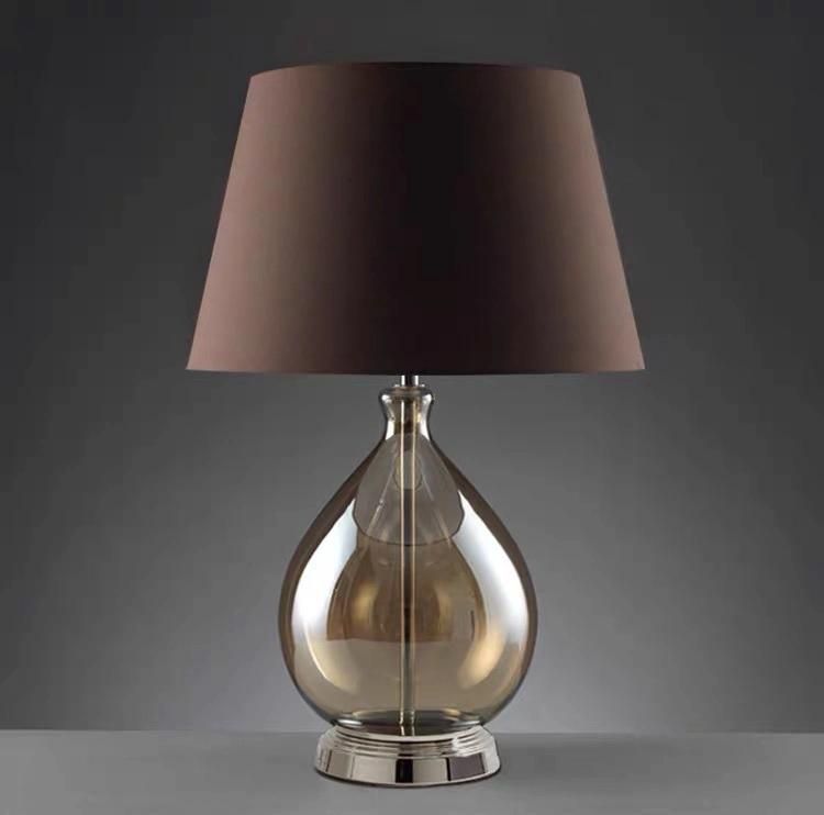 North Europe Modern Simple Creative Bedroom Bedside Lamp Living Room American Glass High End Touch Luxury Table Lamp