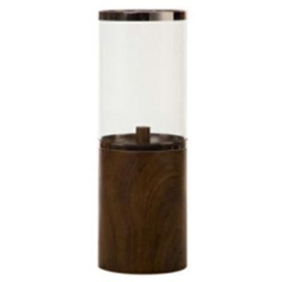 Opal Acrylic Lamp Shade and Wood Lamp Body Table Lamp.