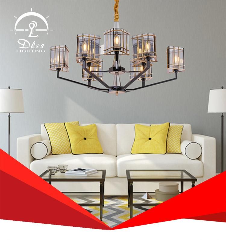 Amber Glass Hotel Pendant Lighting Modern Decorative Chandelier