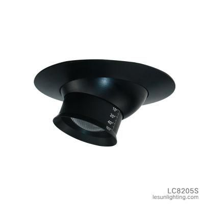 Adjustable Aluminum&PA LED COB 6W Ceiling Recessed Spotlight