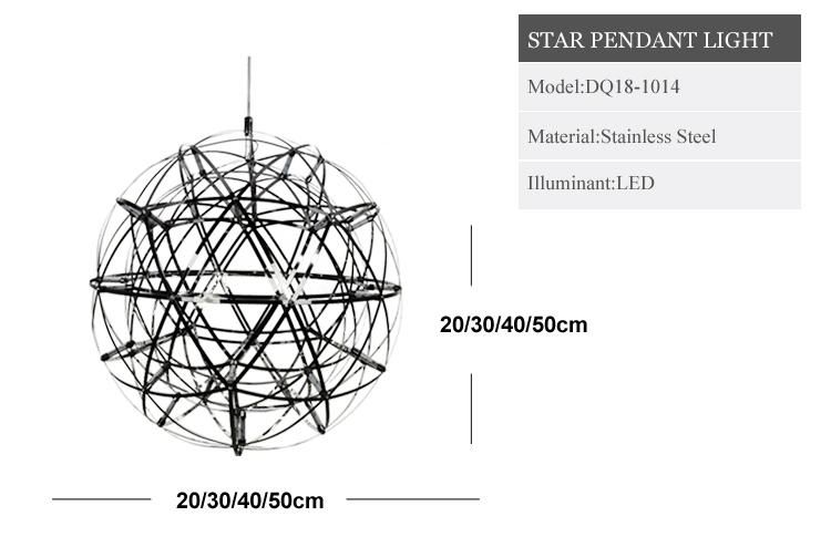 Fashion Art Decoration Christmas Fireworks LED Chandelier