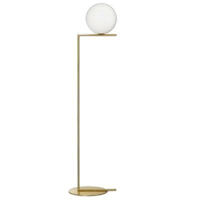 Copper Floor Lamp with Glass Decorative Floor Lighting