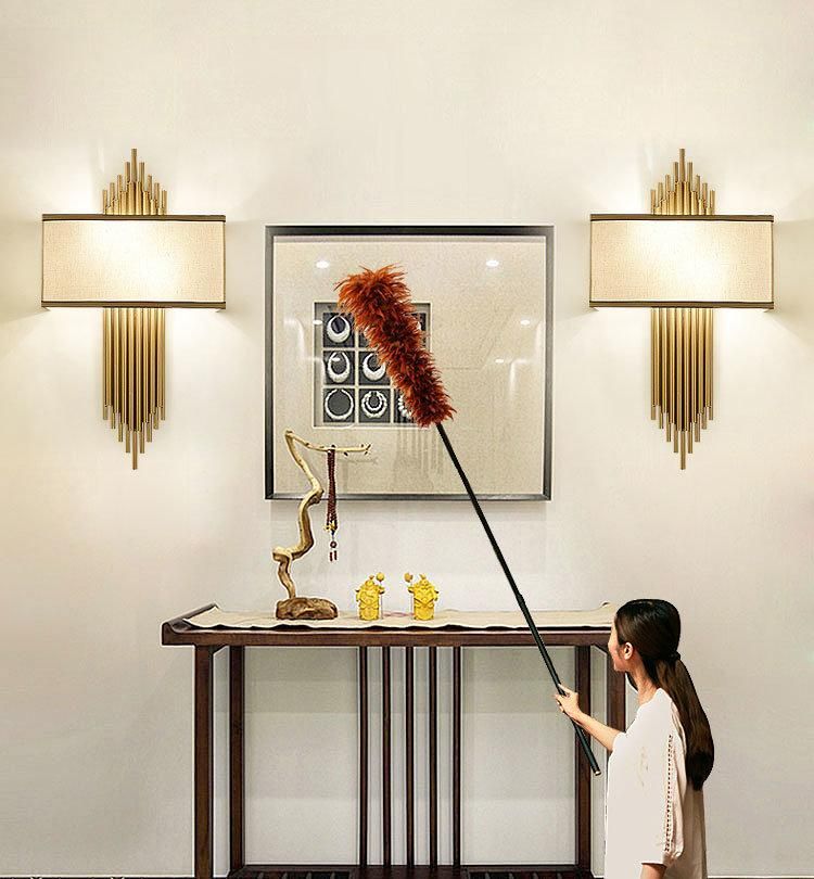 New Luxury Art Deco Gold Wall Lamp Sconce Hotel Living Room Bedroom Loft Indoor Wall Light Bedside Headboard Reading LED Light