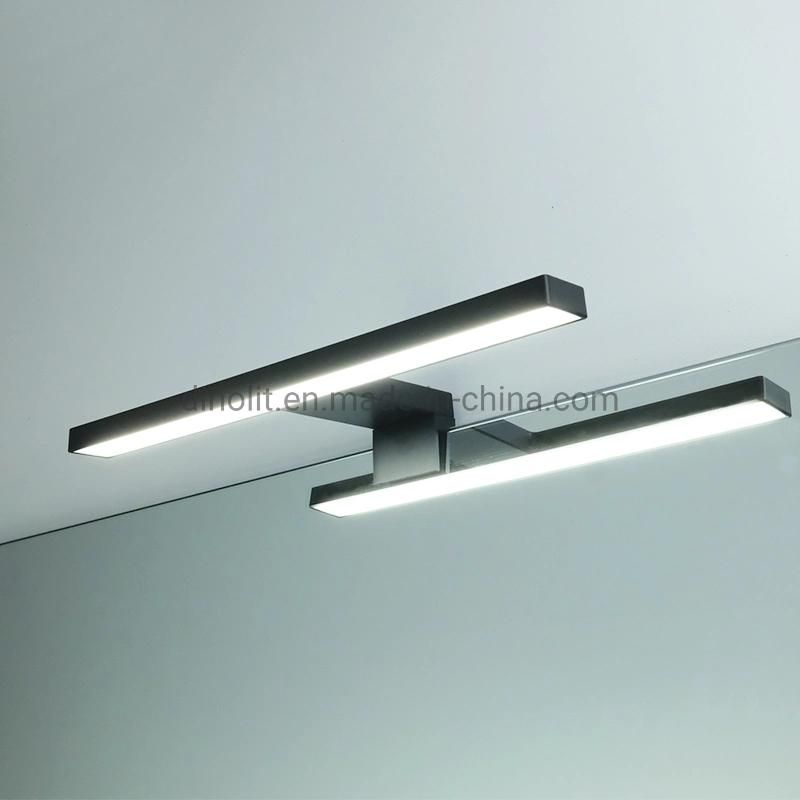 Hot Sales Matt Black Color IP44 30cm ABS 5W / 7W LED Waterproofed Bathroom/Bath/Washroom Front Mirror Lamp for Furniture/Cabinet CE 100-240V