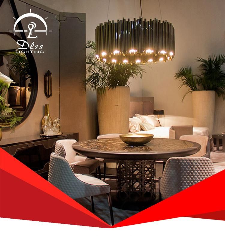 Hotel Metal Lamp Modern LED Pendant Light Chandelier